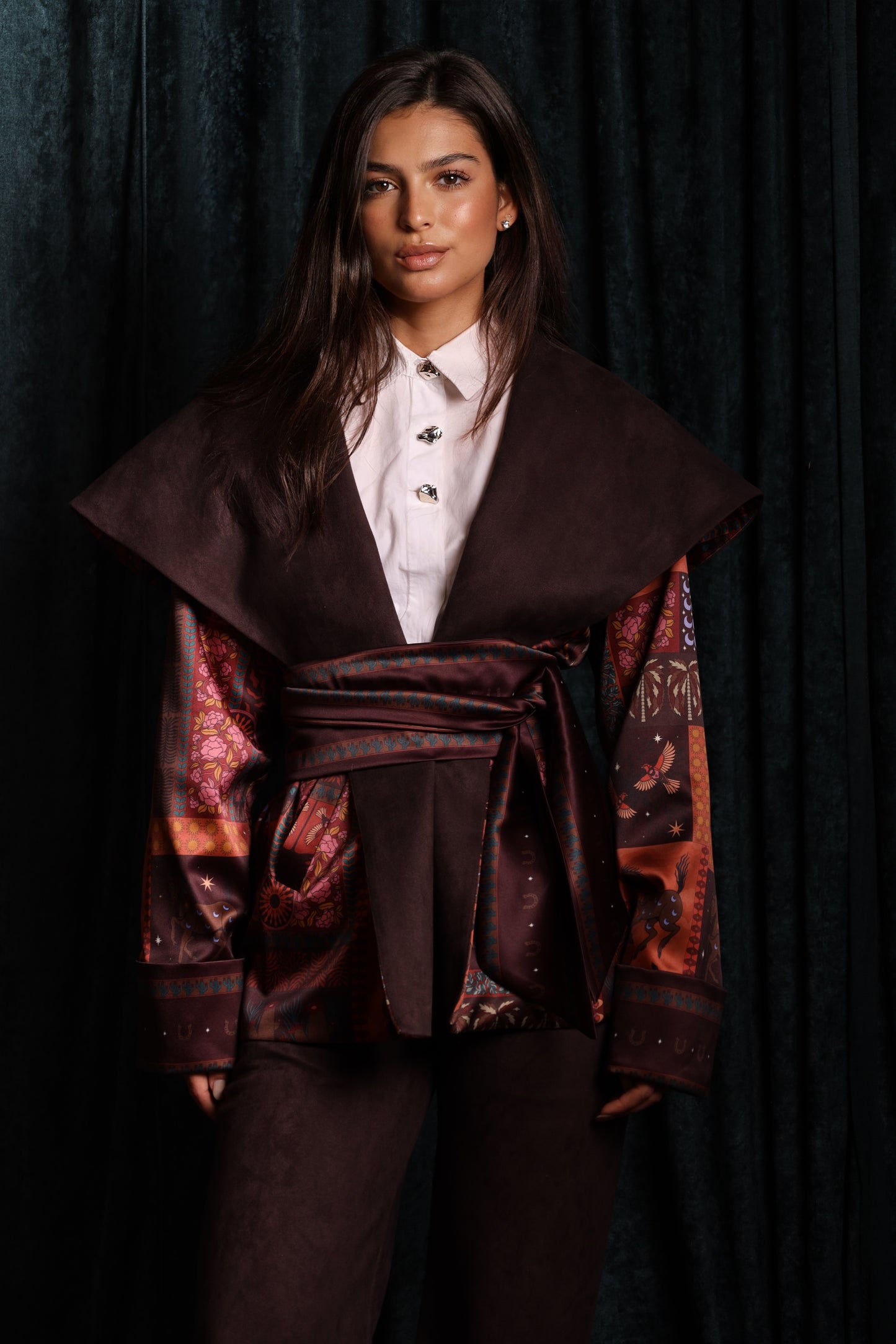 Sandrose Shawl Collar Jacket