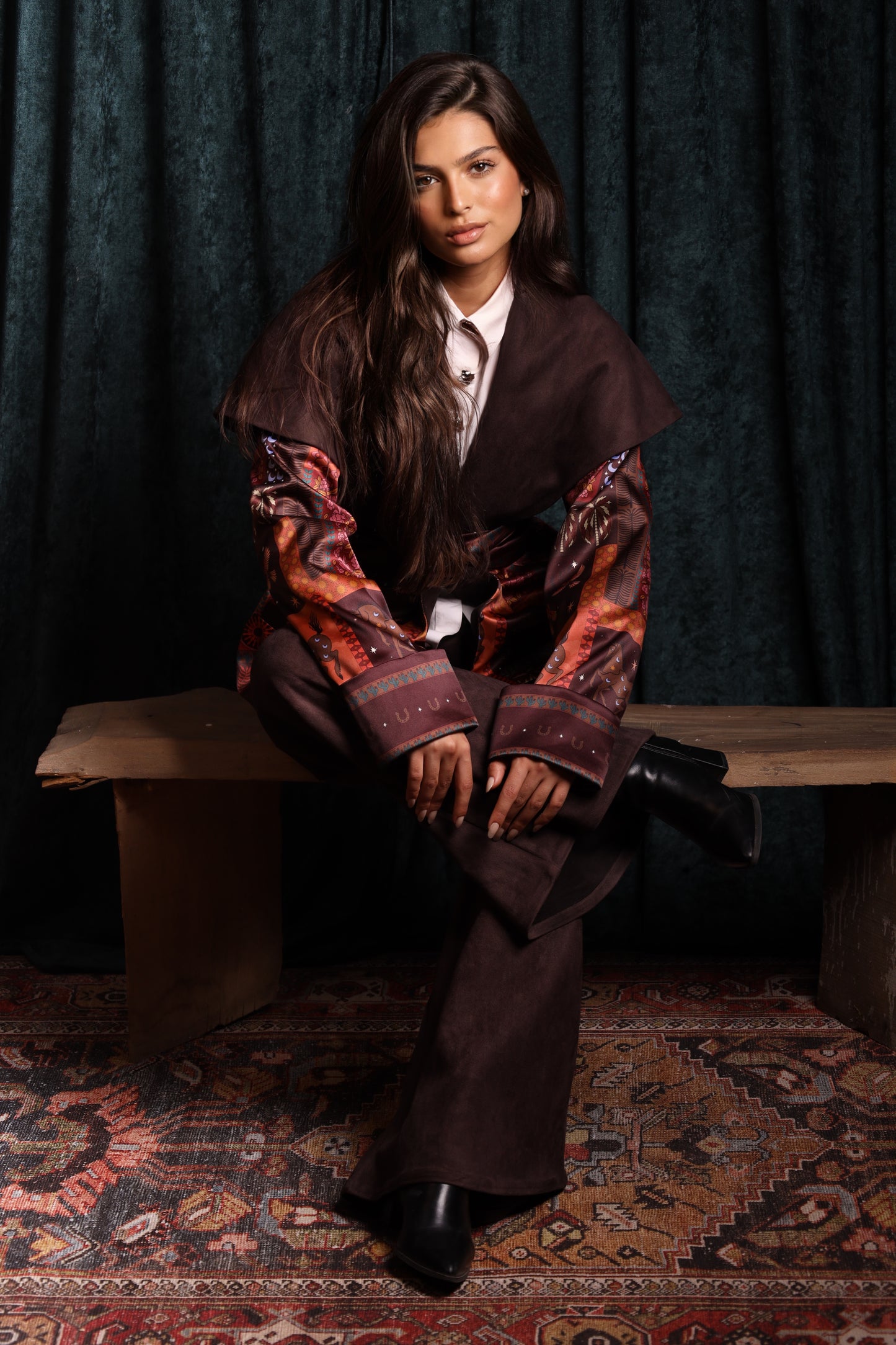 Sandrose Shawl Collar Jacket